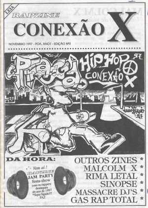 Capa do Fanzine Conexão X - Edição Nº 3 publicada em novembro de 1997