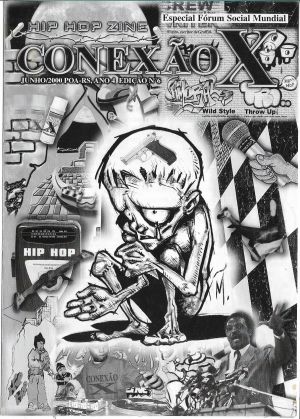 Capa do Fanzine Conexão X Edição Nº 6 publicada em junho de 2000